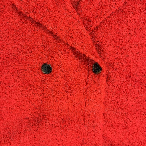 Cherry Red Ann Taylor Double Breasted Coatigan - Picture 7 of 15